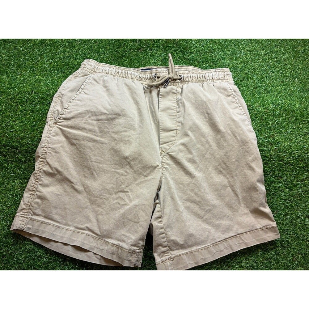 American Eagle Flex Pull On Shorts Men’s Small Khaki Drawstring Casual